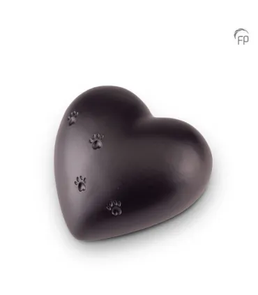 Grote Keramische Dieren Hart Urn Pootjes Matzwart