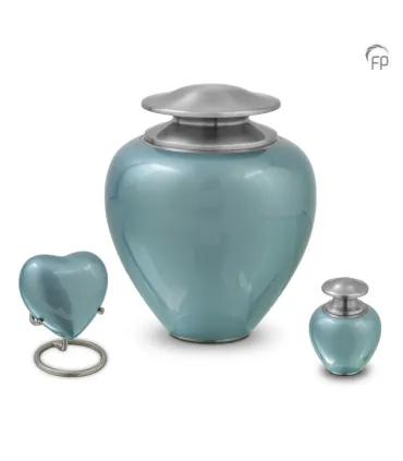 Metalen Mini Hart Urn Satori Blauw