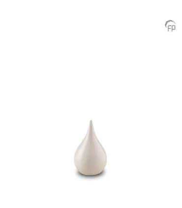 Kleine Keramische Traan Urn 'Unica' Wit