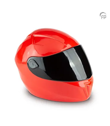 Grote Keramische Urn 'Motorhelm' Rood