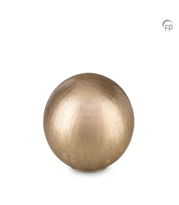 Grote Glazen Urn Bohemian Memory Crystal Cappuccino Craquelé