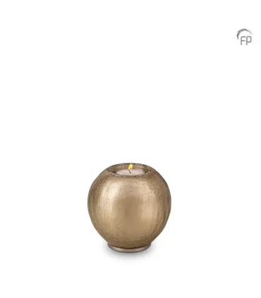 Glazen Kaarsenhouder Bohemian Memory Crystal Cappuccino Craquelé