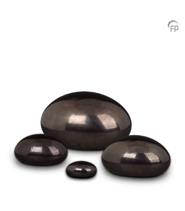 Medium Glazen 'Lava Stone' Urn Bohemian Memory Crystal