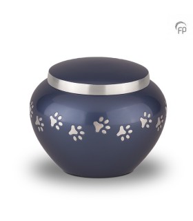 Medium Metalen Dierenurn Pootjes Paars