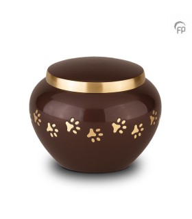 Medium Metalen Dierenurn Pootjes Bruin