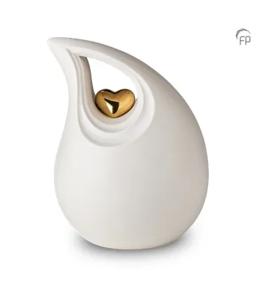 Grote Keramische Urn Witte Traan