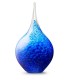 Glazen Memorie Urn Druppel Medium Opaque Blauw