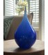 Glazen Memorie Urn Druppel Medium Opaque Blauw