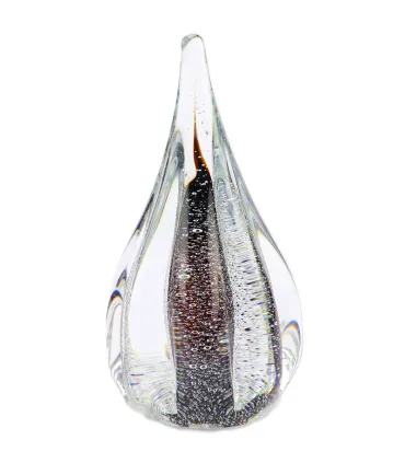 Glazen Memorie Urn Sparkle Cognac