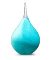 Glazen Memorie Urn Druppel Medium Turquoise