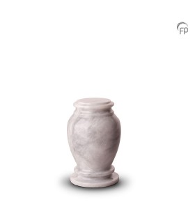 Marmeren Mini Urn Grijs Wit