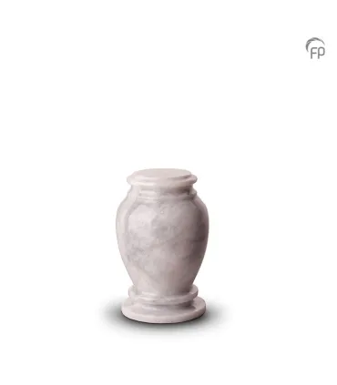 Marmeren Mini Urn Grijs Wit