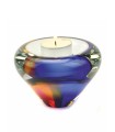 Glazen Memorie Kaarsenhouder Tealight Multicolors