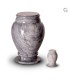 Marmeren Mini Urn Grijs Wit