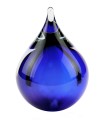 Glazen Memorie Urn Bubble Blauw