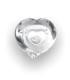Glazen Memorie Knuffelkeitje Pebble Heart Transparant