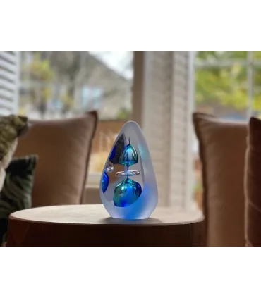 Grote Glazen Premium Traan Urn Orion Big Blauw