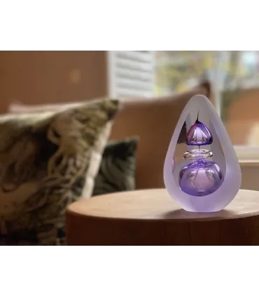 Kleine Glazen Premium Traan Urn Orion Small Paars