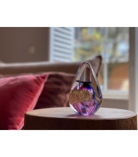 Glazen Premium Traan Urn Goudkleur