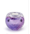 Glazen Premium Kaarsenhouder Tealight Krakele Lila