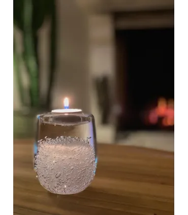 Glazen Stardust Kaarsenhouder Tealight Groot