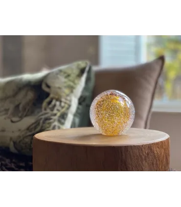 Glazen Stardust Urn Bulb Goudkleur