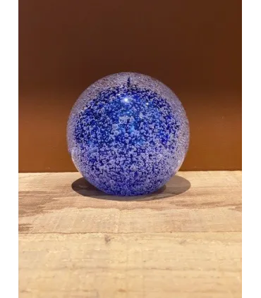 Glazen Stardust Urn Bulb Donkerblauw