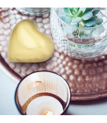 Metalen Mini Hart Urn Goudkleurig Mat Odyssee