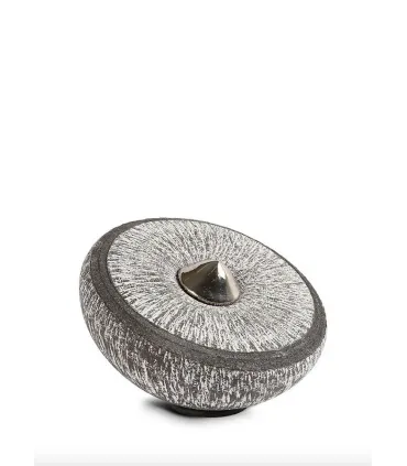 Keramische Balance Urn 'Disk Klein' Carbon Grijs