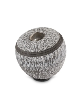 Keramische Balance Urn 'Cone Groot' Carbon Grijs