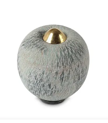 Keramische Balance Urn 'Cone Groot' Oceaan Blauw