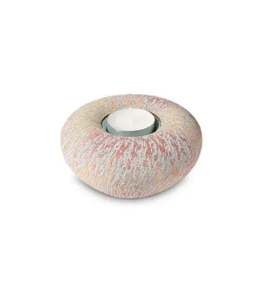 Keramische Balance Kaarsenhouder 'Tealight' Rainbow Rood
