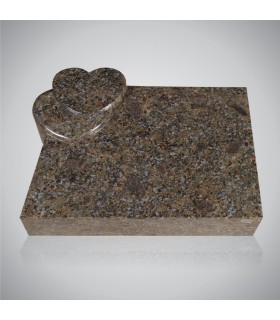 Grafsteen dubbel hart