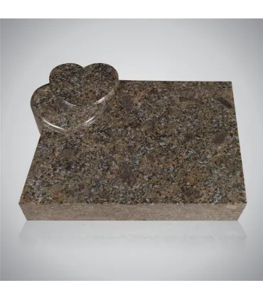 Grafsteen dubbel hart