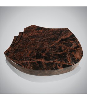 Grafsteen waaier met ronding