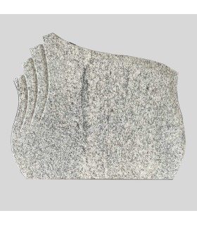 Grafsteen waaier met golf