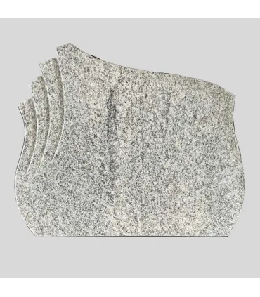 Grafsteen waaier met golf