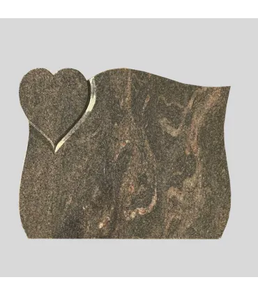 Grafsteen hartje met golf