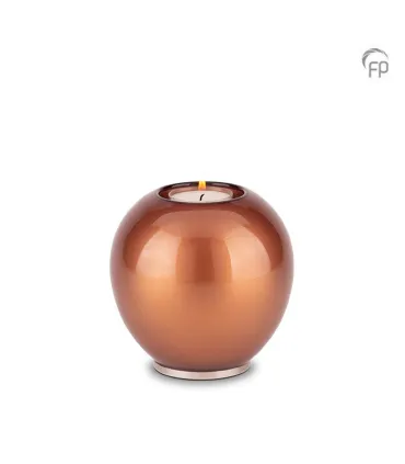 Glazen Kaarsenhouder Bohemian Crystal Bruin