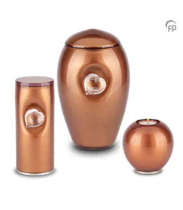 Glazen Kaarsenhouder Bohemian Crystal Bruin