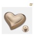 Kleine Messing Hart Urn Double Gold