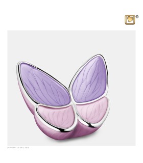 Middel Messing Urn roze 'Butterfly'