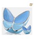 Messing Mini Urn blauw 'Butterfly'
