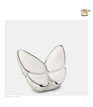 Messing Mini Urn wit 'Butterfly'