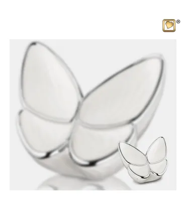 Messing Mini Urn wit 'Butterfly'