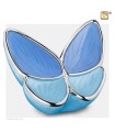 Grote Messing Urn blauw 'Butterfly'