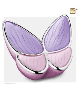 Grote Messing Urn roze 'Butterfly'