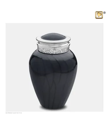 Kleine Messing Urn 'Blessing' Zwart