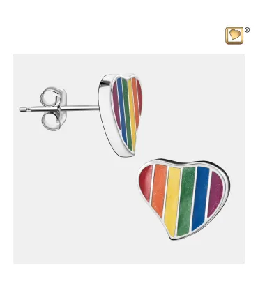 Oorbellen 'Pride' Hartjes