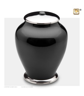 Grote Messing Urn 'Simplicity' zwart